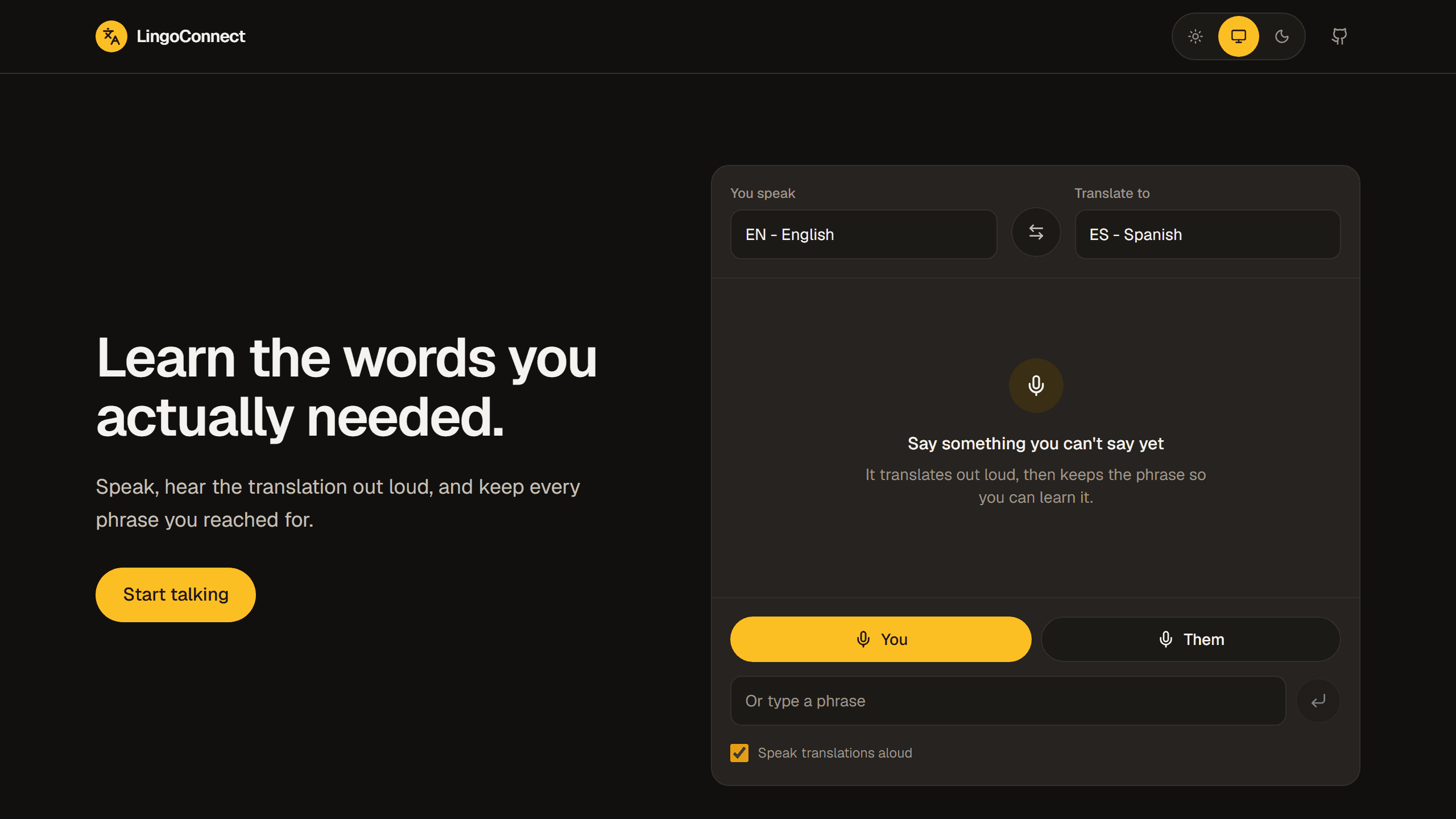 LingoConnect screenshot